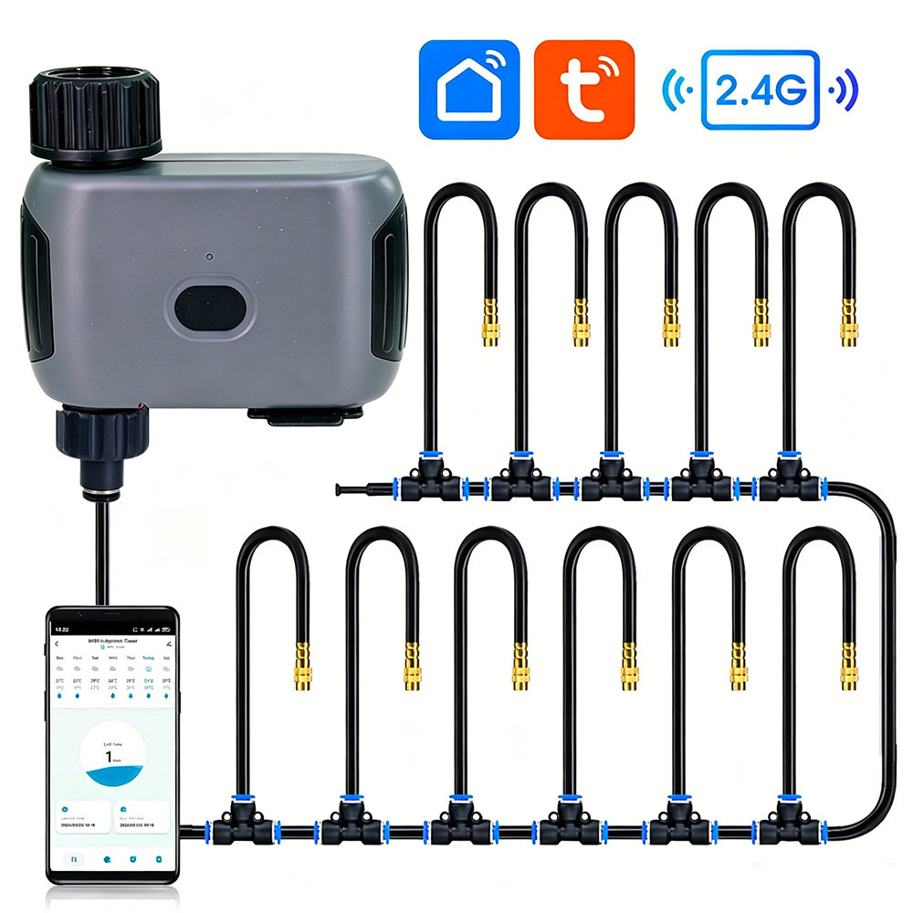 Smart Garden Monitoring System - Tuya Smart Wifi Irrigation Timer Sprayer