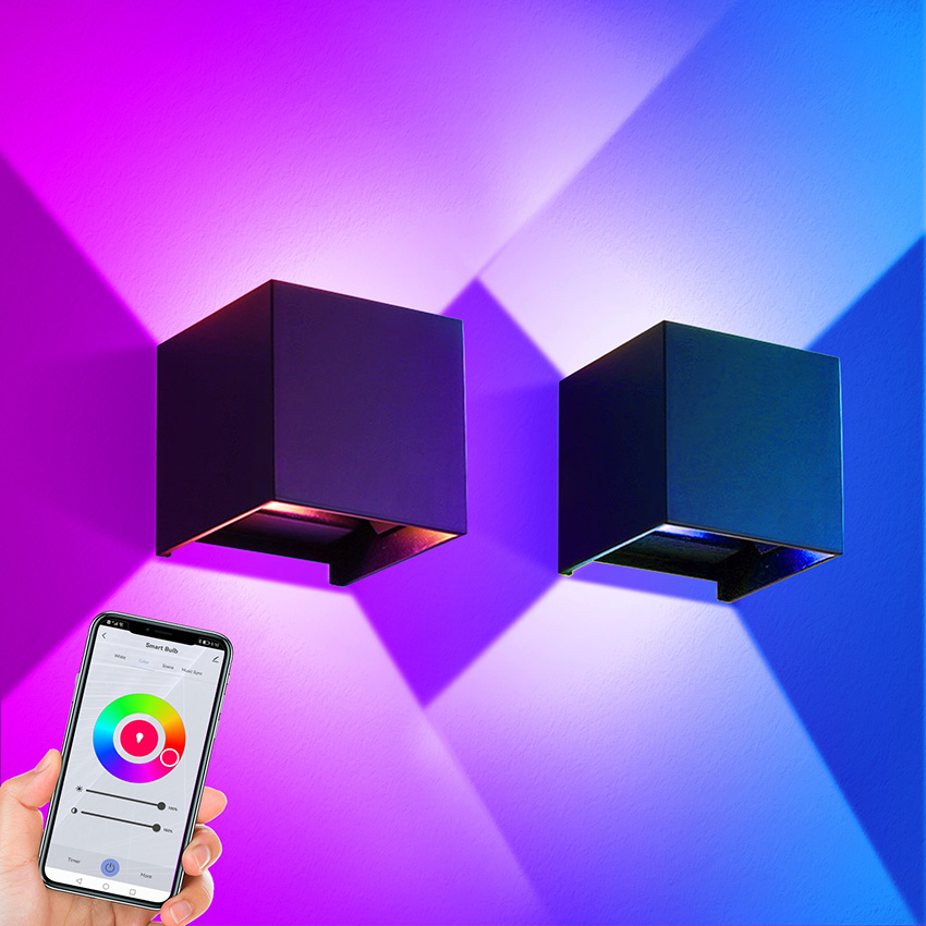 12W LED Outdoor Wall Light RGB - đánh giá và giá Smart Zigbee Garden Light