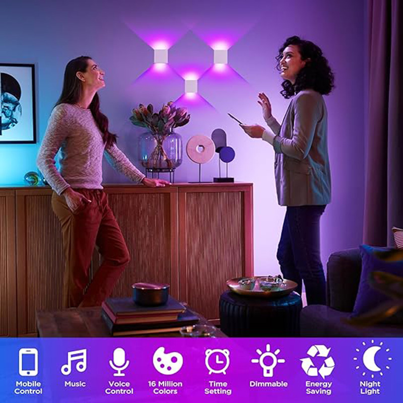 12W LED Outdoor Wall Light RGB - đánh giá và giá Smart Zigbee Garden Light