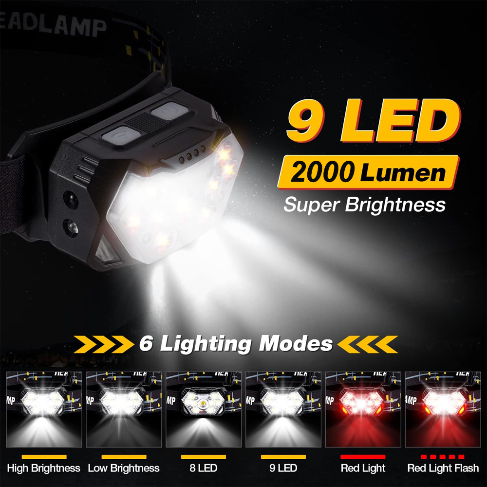9 Led Strong Light Headlamp US - đánh giá và giá Smart Led Garden