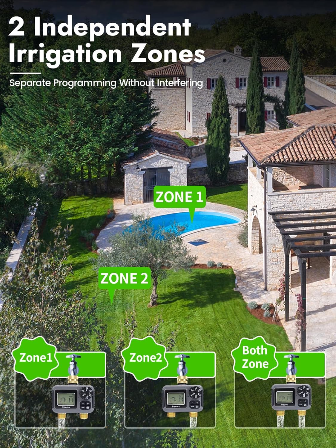 Insoma Smart Irrigation Wateri - đánh giá và giá Smart Garden Monitoring System