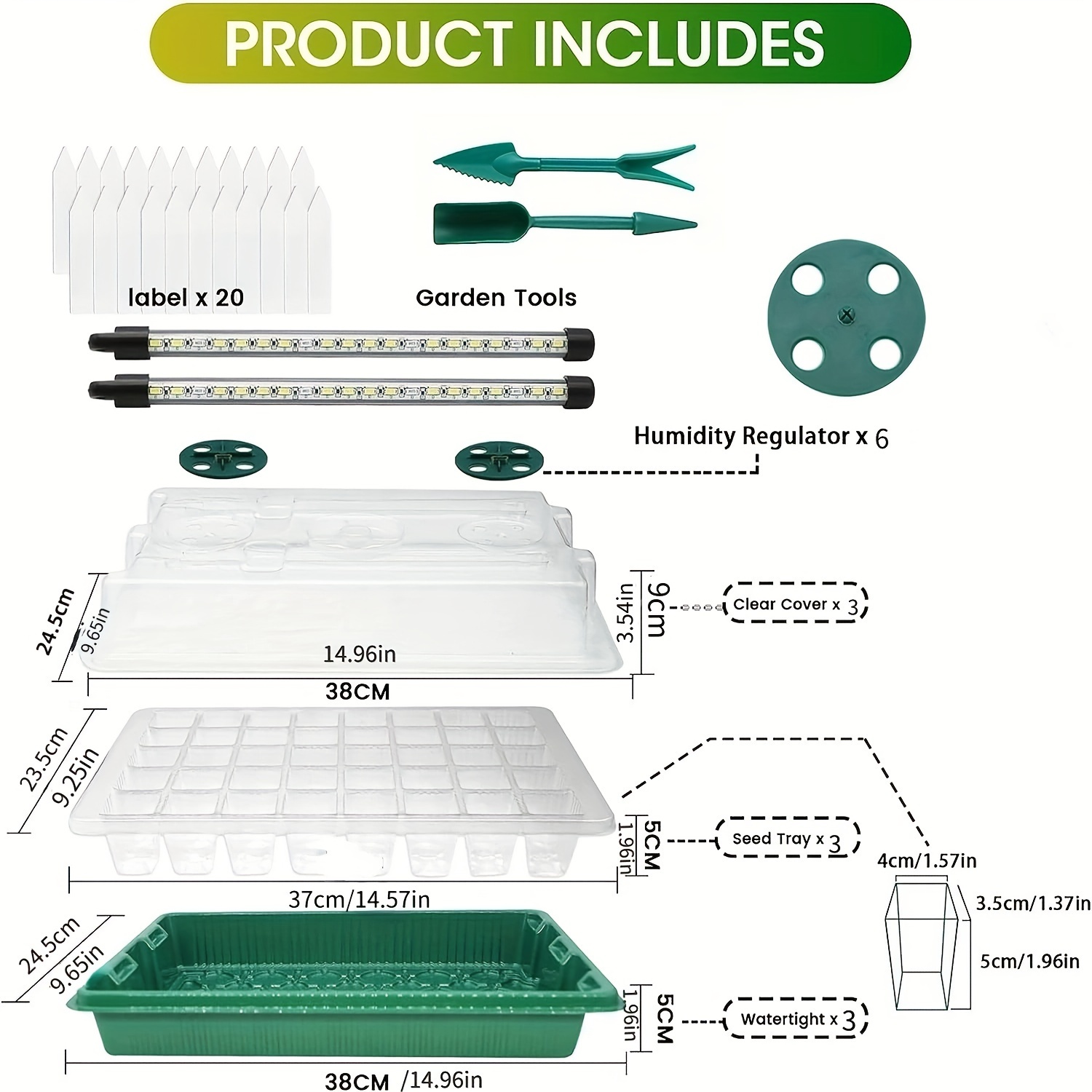 Seed Starter Trays With High D - đánh giá và giá Smart Led Garden