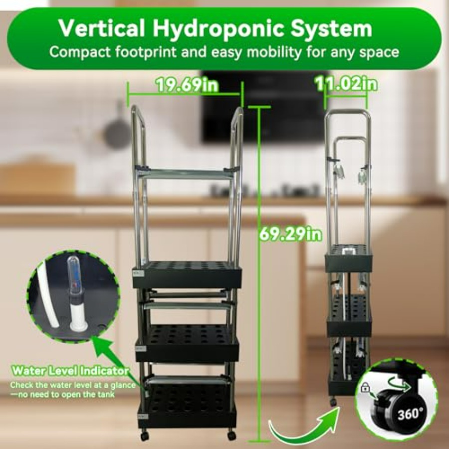 Indoor hydroponics growing sys - đánh giá và giá Smart Garden Vertical