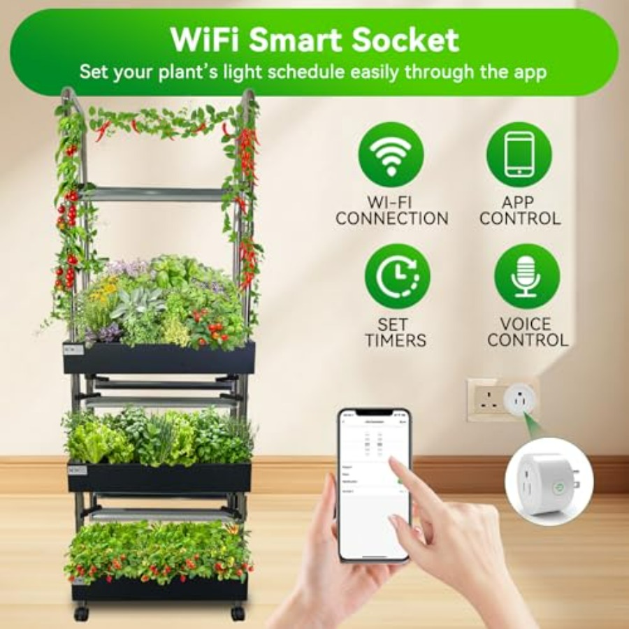 Indoor hydroponics growing sys - đánh giá và giá Smart Garden Vertical