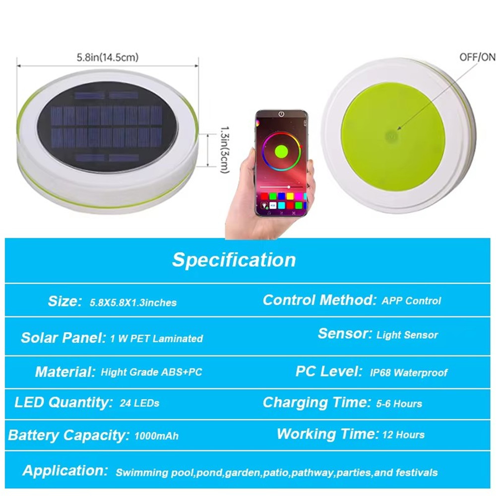 Solar LED Water Float Light Ou - đánh giá và giá Smart Led Garden