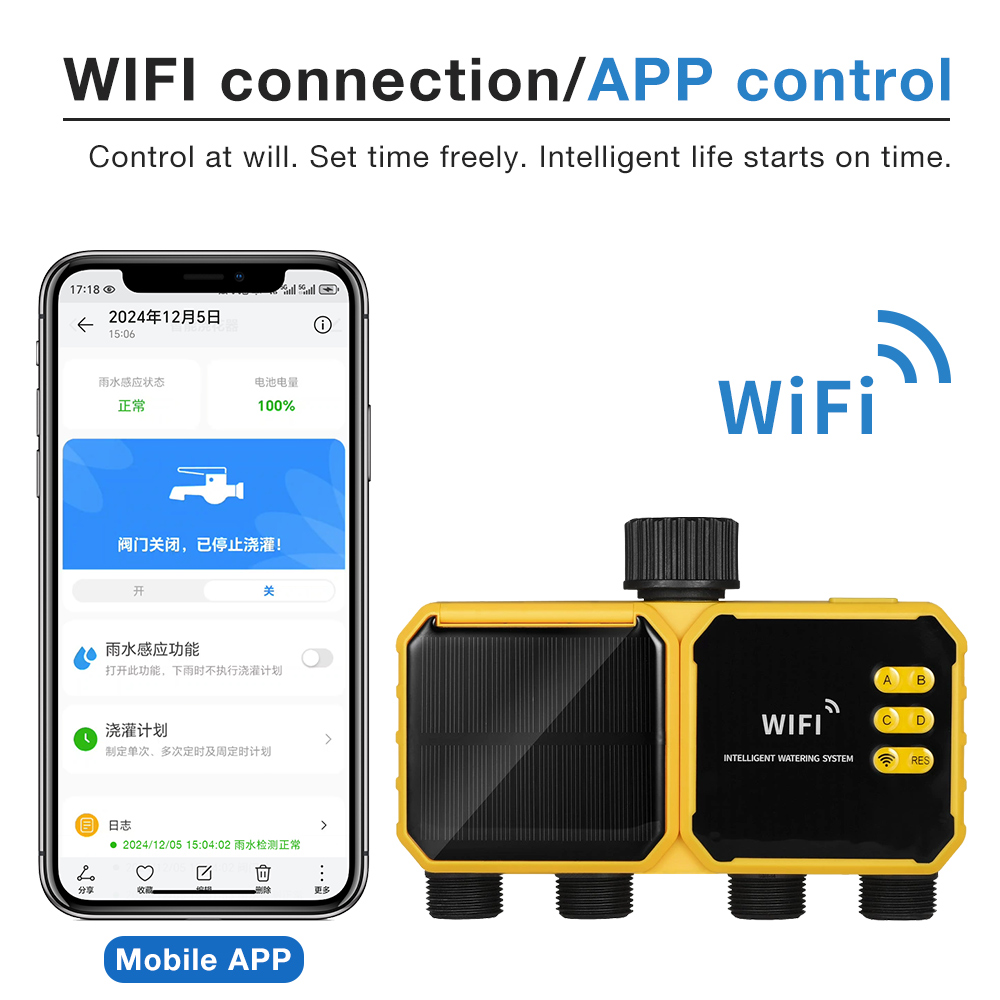 WiFi Solar Irrigation Timer 1/ - đánh giá và giá Smart Garden Monitoring System