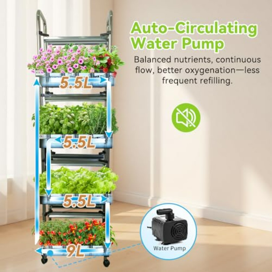 Indoor hydroponics growing sys - đánh giá và giá Smart Garden Vertical