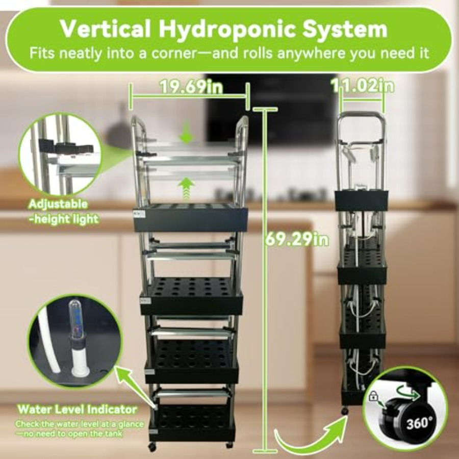 Indoor hydroponics growing sys - đánh giá và giá Smart Garden Vertical