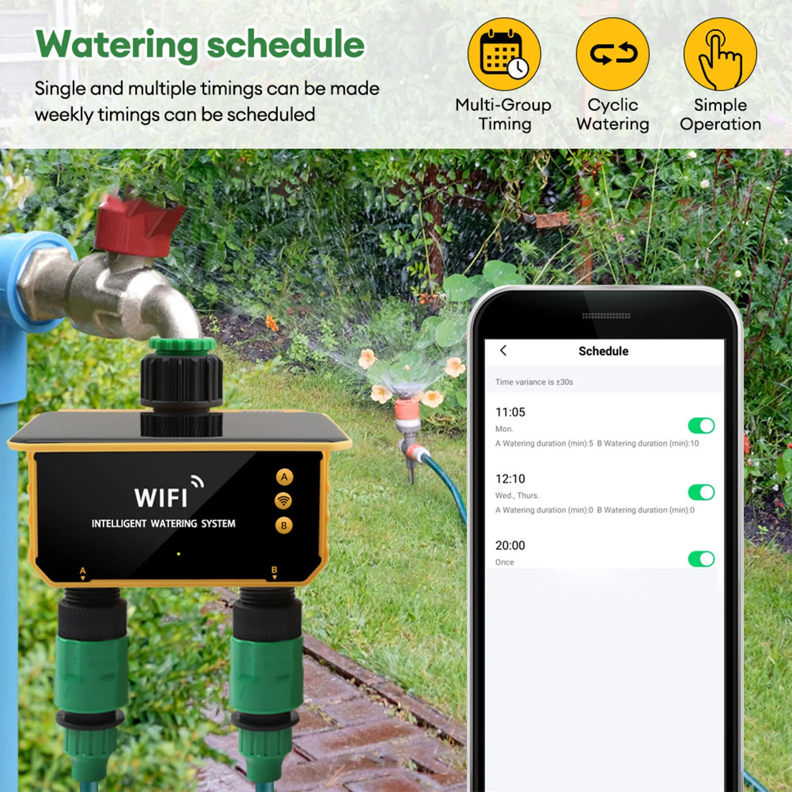 Solar WiFi Smart Irrigation Ti - đánh giá và giá Smart Garden Usa