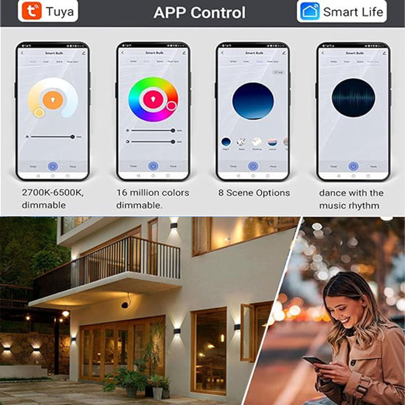 Tuya Smart Up Down Outdoor Wal - đánh giá và giá Smart Zigbee Garden Light