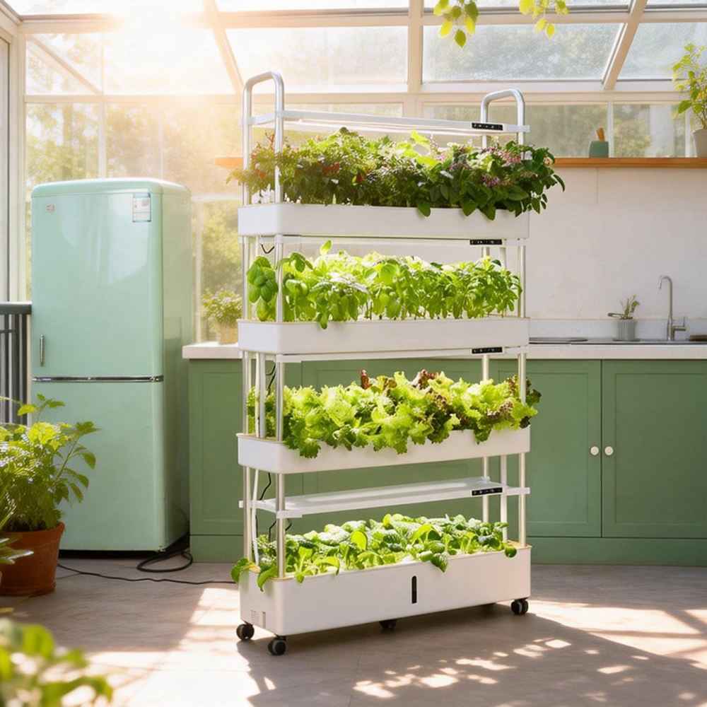 Indoor Smart Vertical Farming  - đánh giá và giá Smart Garden Vertical
